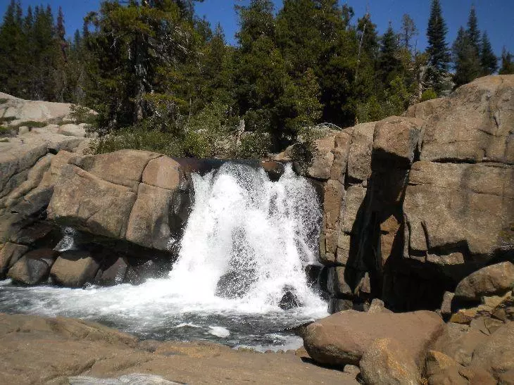A pretty waterfall on Caples Creek
